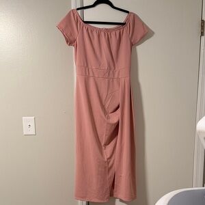Source Unknown Pink Midi Dress